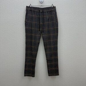 Hot Topic Grey Plaid Pull On Jogger Pants w Pockets 13248361 Mens size Large